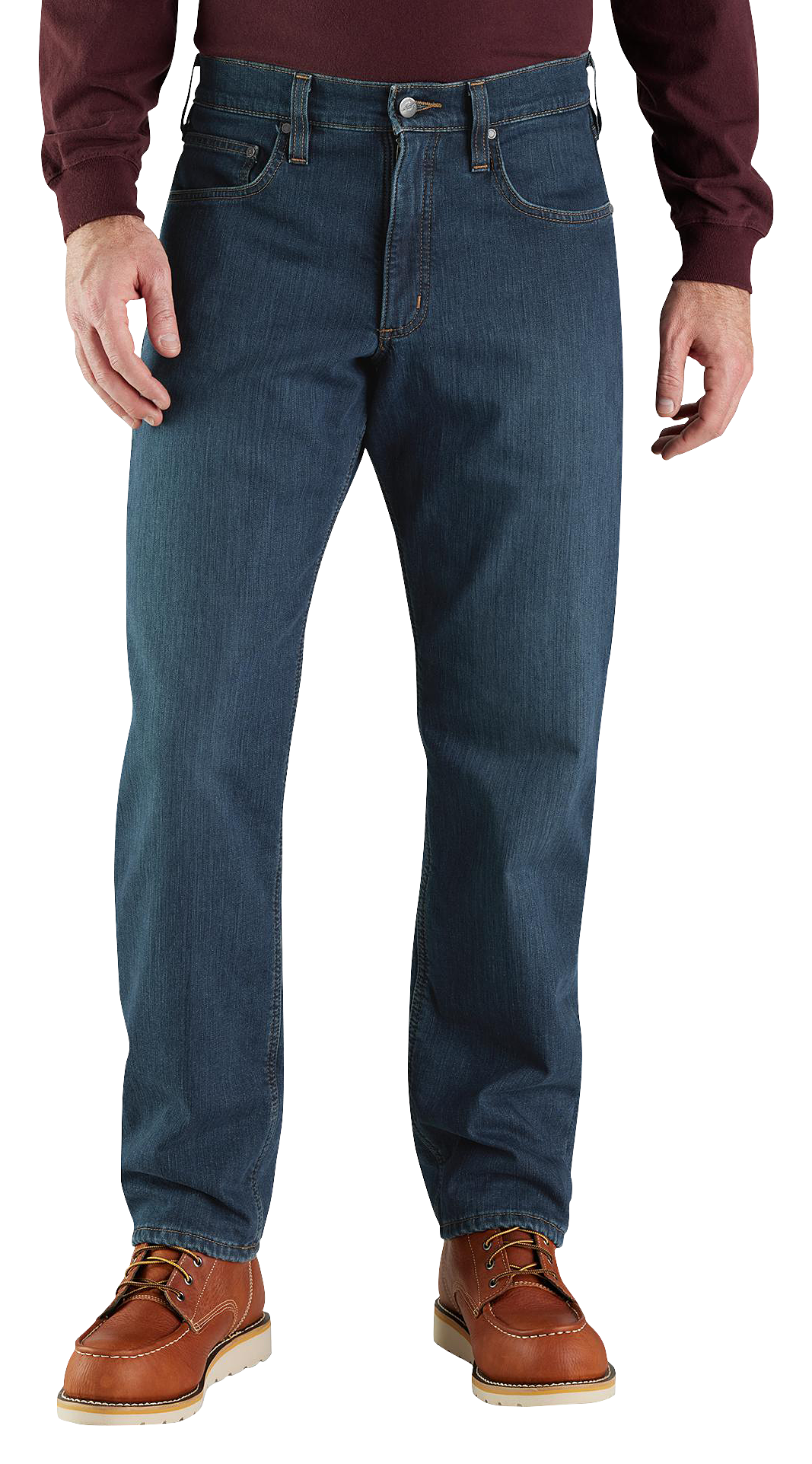 Carhartt Rugged Flex Relaxed-Fit Fleece-Lined 5-Pocket Jeans for Men ...